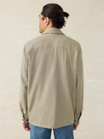 Movement™ Linen Shirt Jacket - Sage Cliff