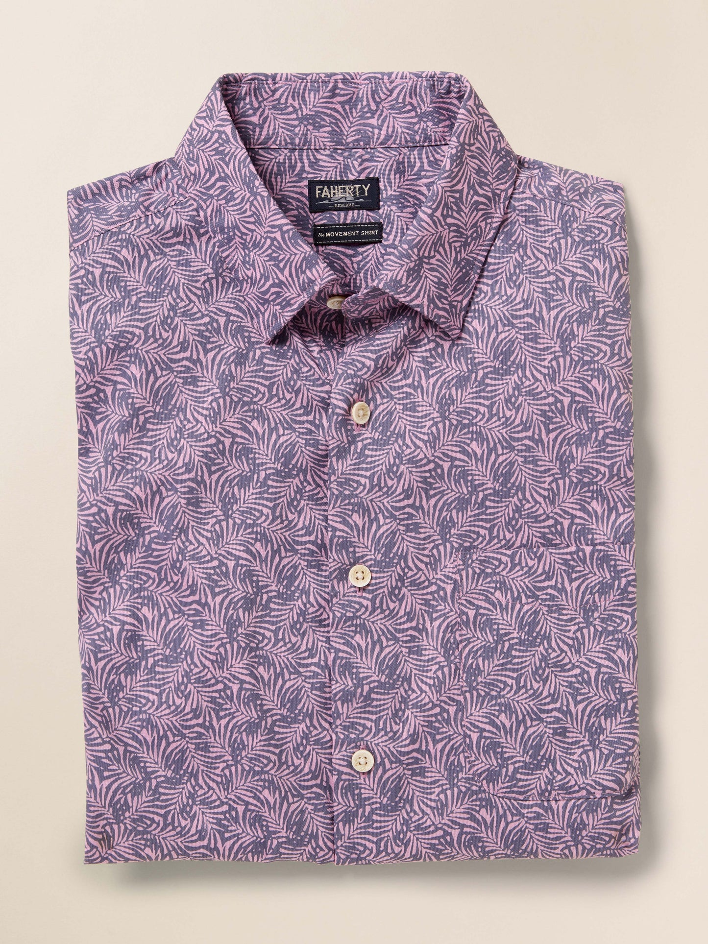 Short-Sleeve Movement™ Monterey Shirt - Lavender Sky Canopy