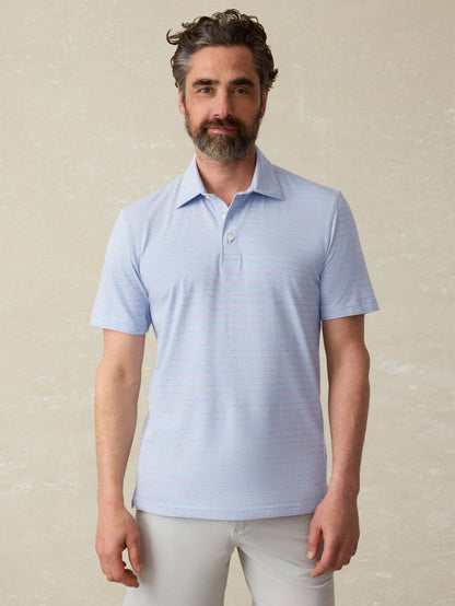 Short Sleeve Movement Polo Shirt - Vista View Stripe