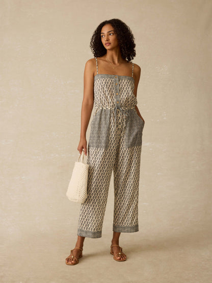 Sunwashed Macrame Crossbody - Cream