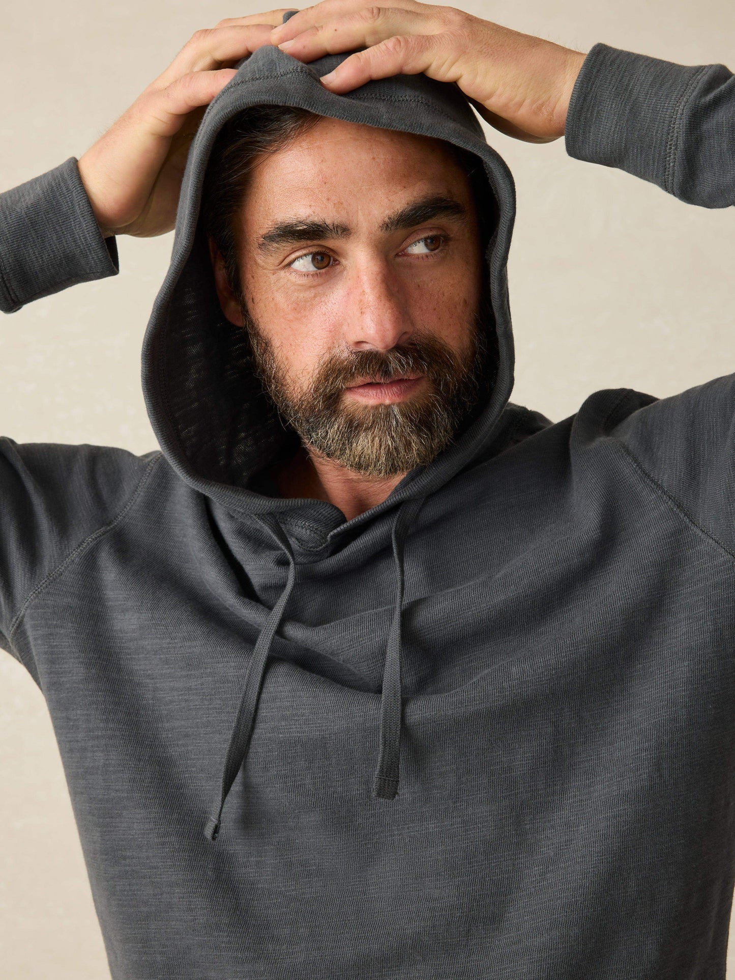 Sunwashed Midweight Organic Hoodie - Graphite