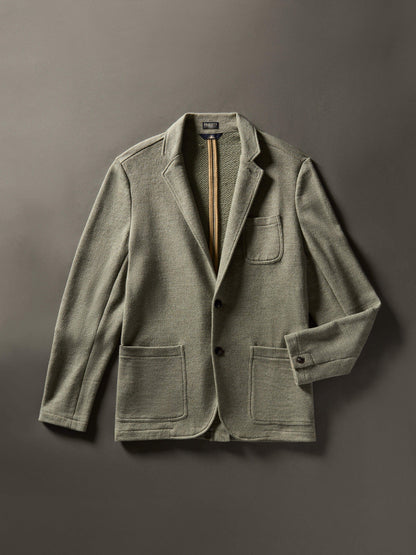 Inlet Knit Blazer (Tall) - Olive Brush Melange