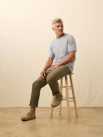 Sunwashed Regenerative Tee - Ice Plunge Stripe