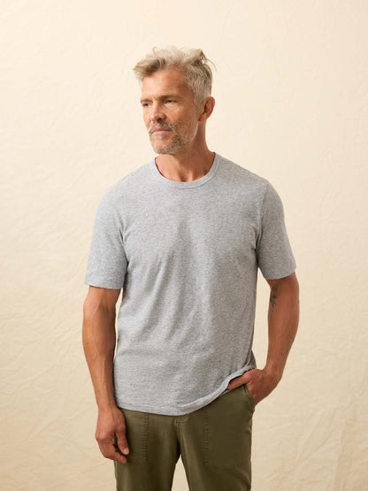 Sunwashed Regenerative Tee - Ice Plunge Stripe