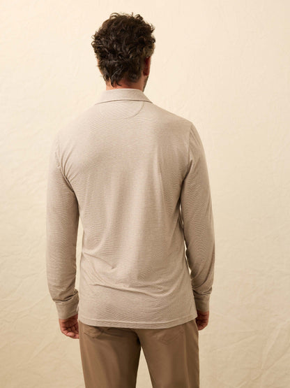 Long-SLeeve Movement™ Polo - Mountain Bark Feeder