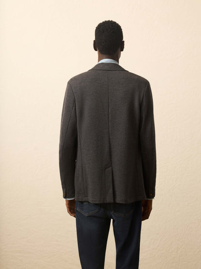 Inlet Knit Blazer (Tall) - Black Sky Melange
