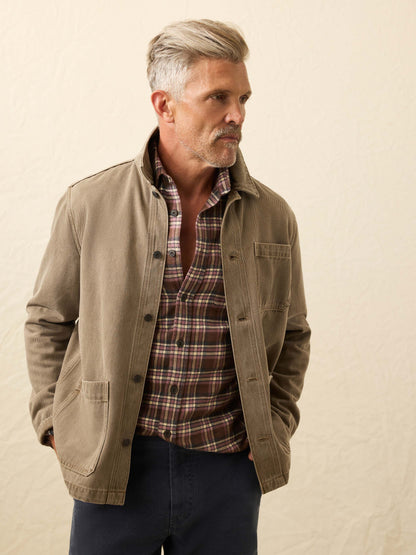 High Ridge Twill Studio Jacket - Almond Hill Wash