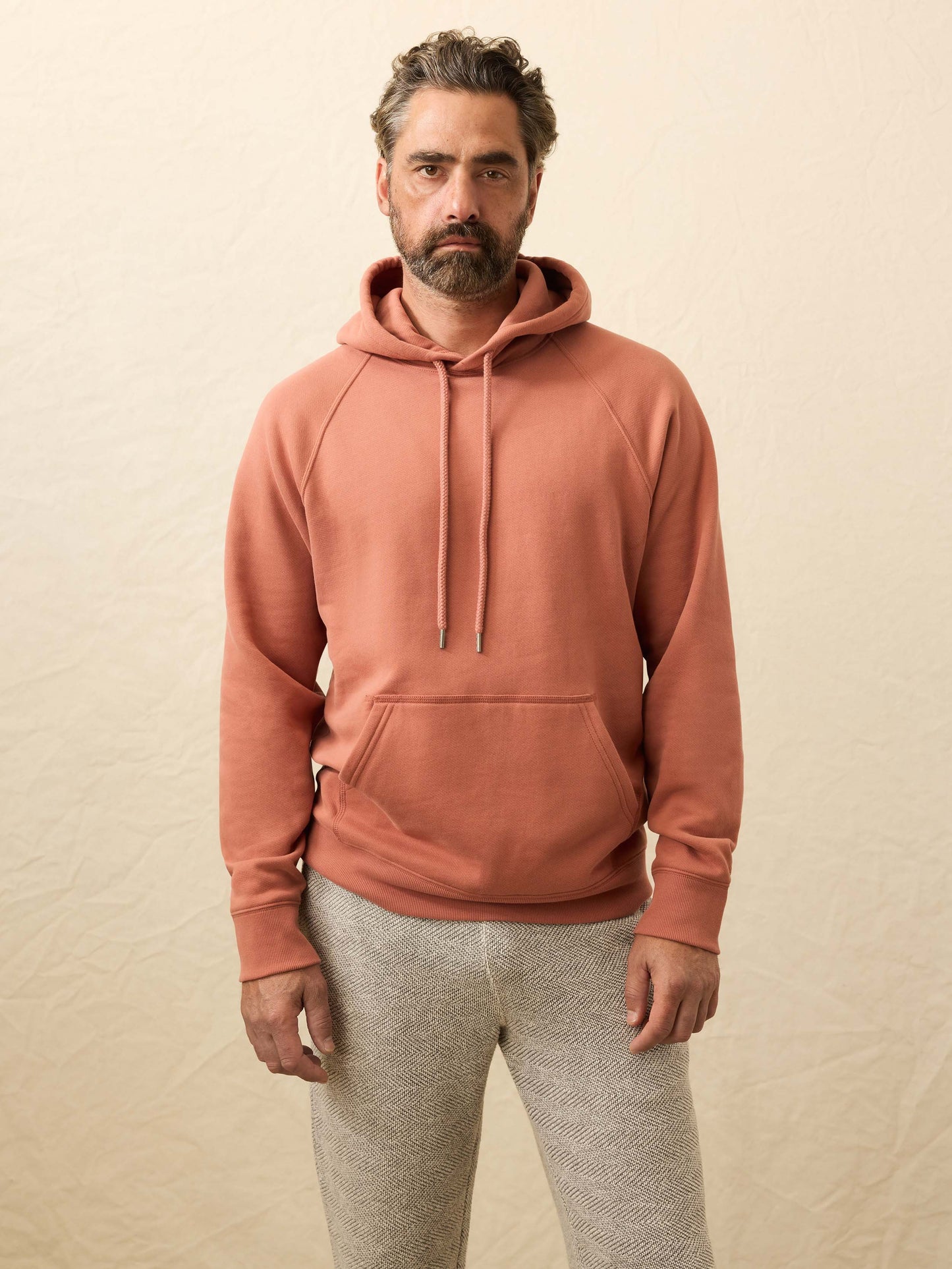 High Standard Fleece Hoodie - Dusty Sienna