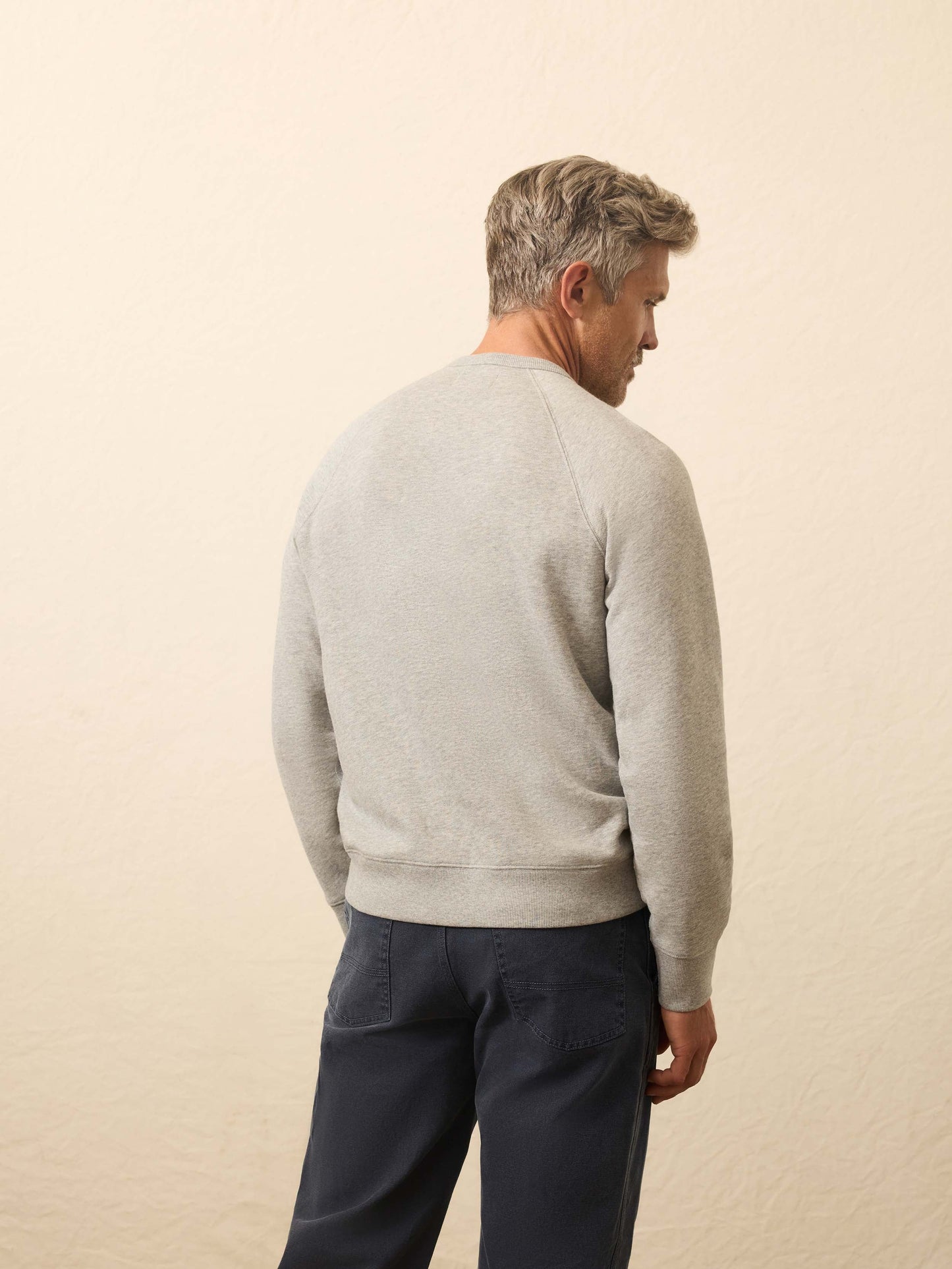 High Standard Fleece Graphic Crewneck - Silver Ash Heather