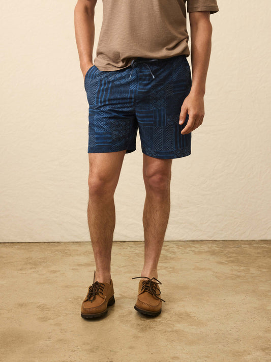 Shorelite Lined Trunk (7") - Harbor Blues Patchwork