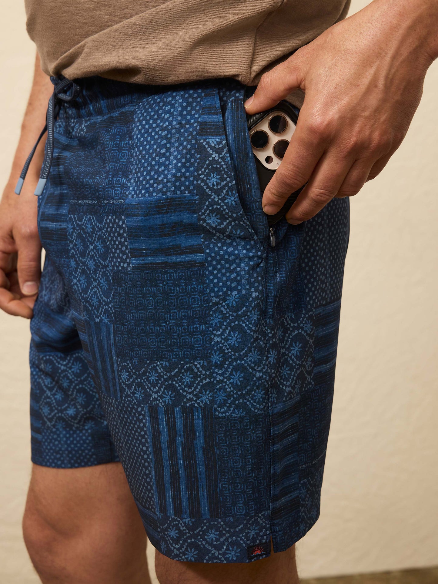 Shorelite Lined Trunk (7") - Harbor Blues Patchwork