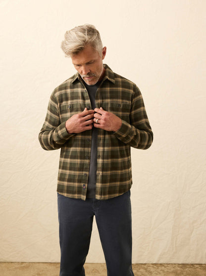 Heirloom Portuguese Flannel Shirt- Garret Verde Plaid