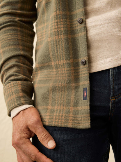 Legend™ Sweater Shirt - Woodland Olive Plaid