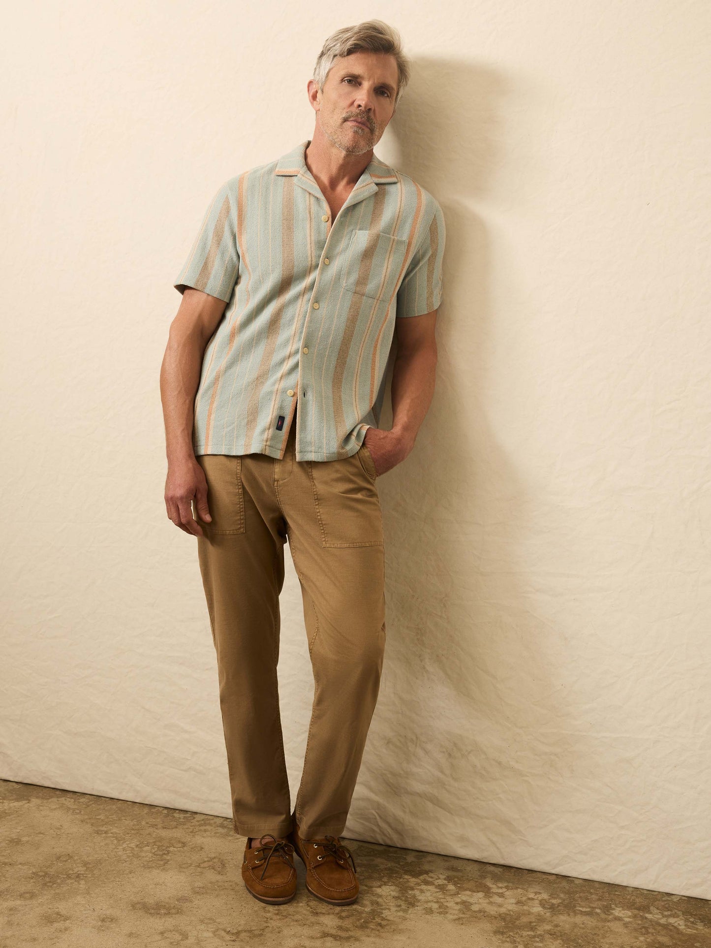 Short-Sleeve Oasis Shirt - Sequoia Lake Stripe