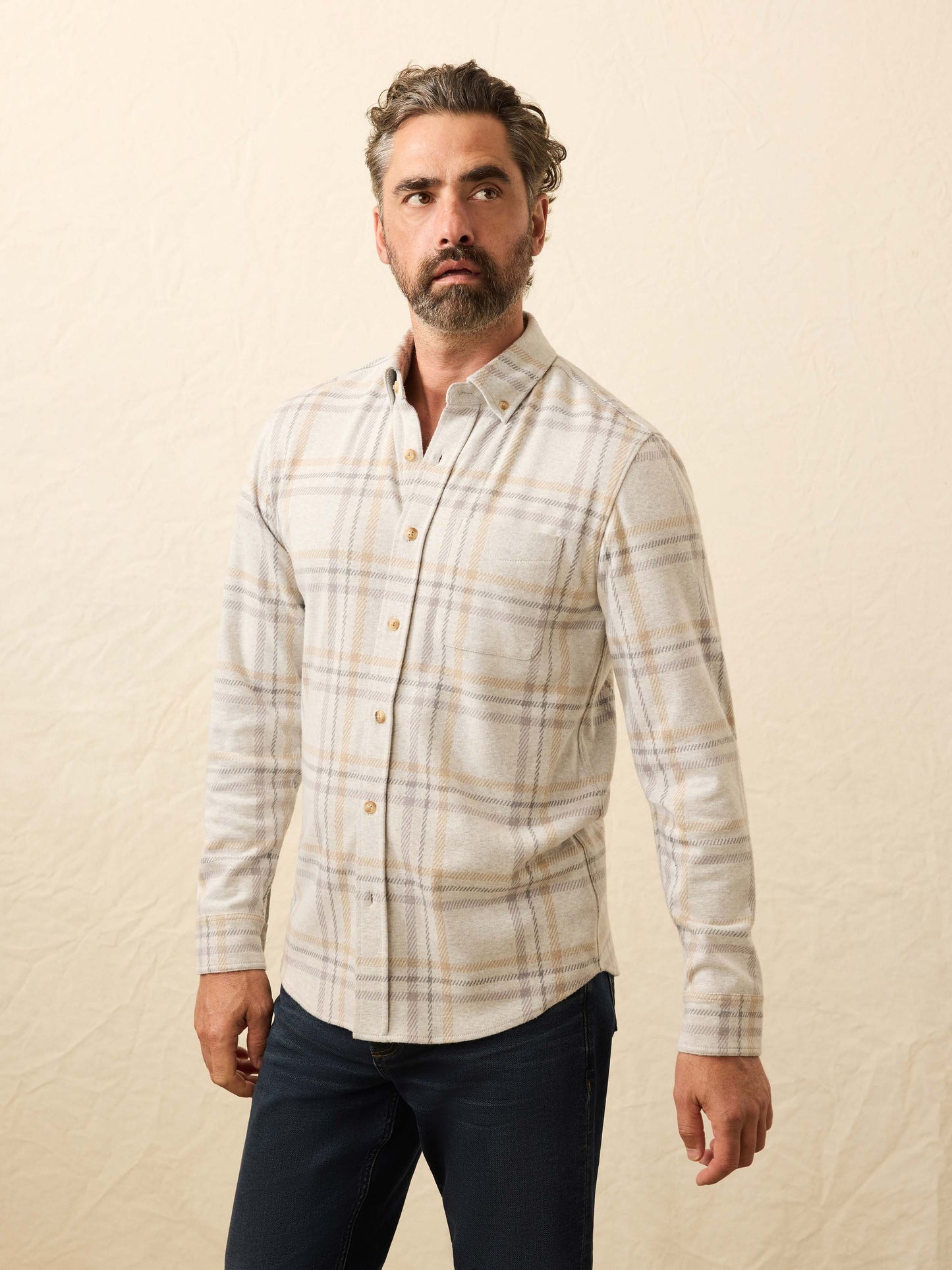 Legend™ Sweater Shirt (Single Pocket) - Sandy Trails Plaid