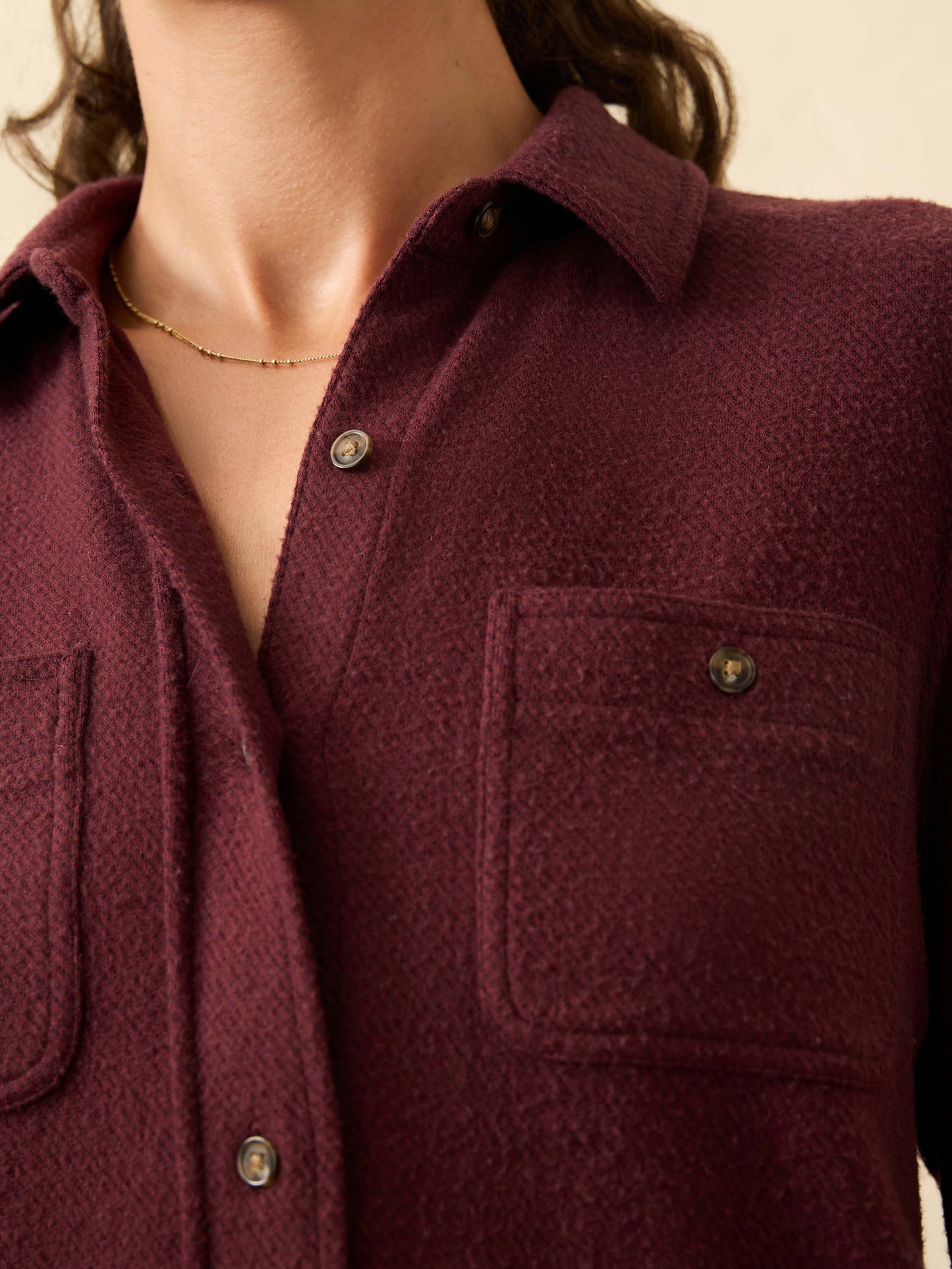 Legend™ Sweater Shirt - Burgundy Twill