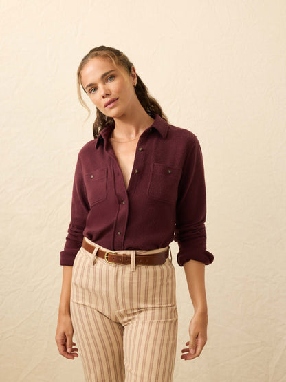 Legend™ Sweater Shirt - Burgundy Twill