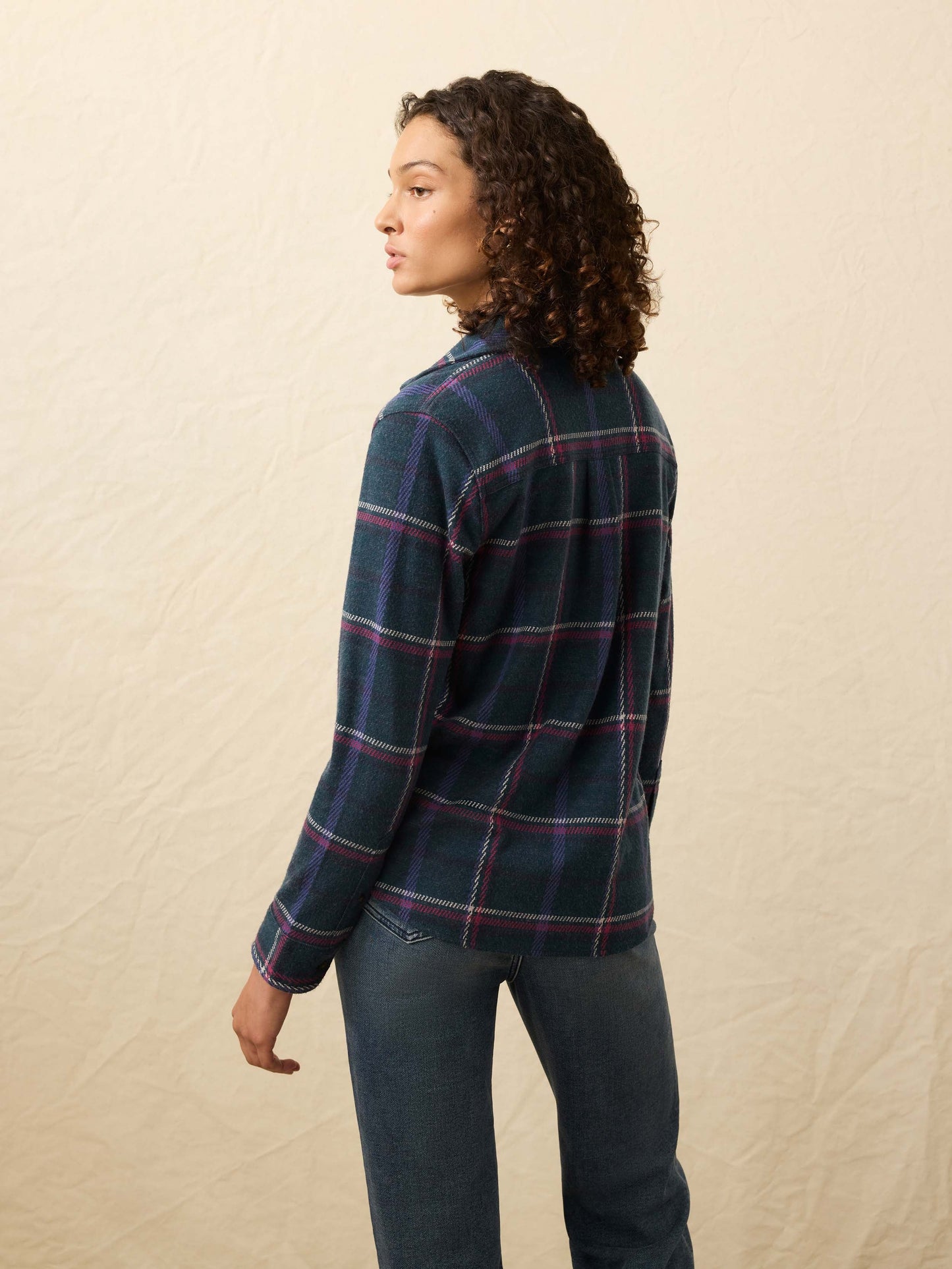 Legend™ Sweater Shirt - Northern Lights Plaid