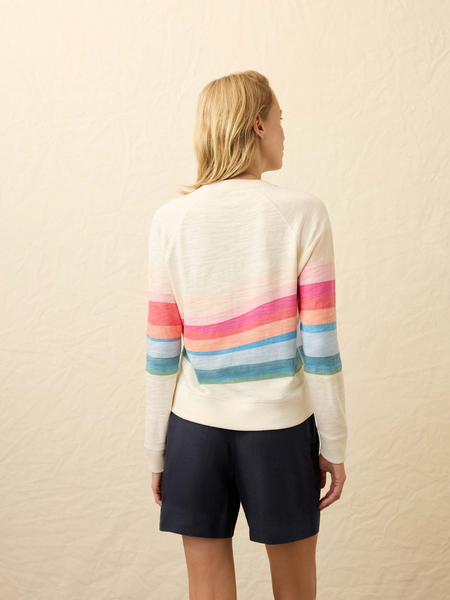 Sunwashed Slub Crewneck - Sun Spritz Soleil