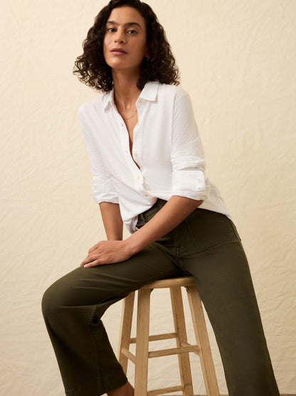 Sunwashed Knit Shirt - White