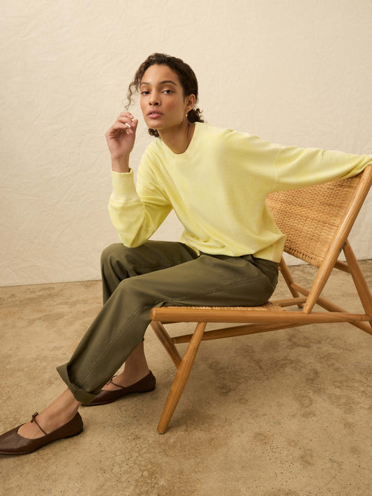 High Tide Terry Crew - Limelight Tie Dye