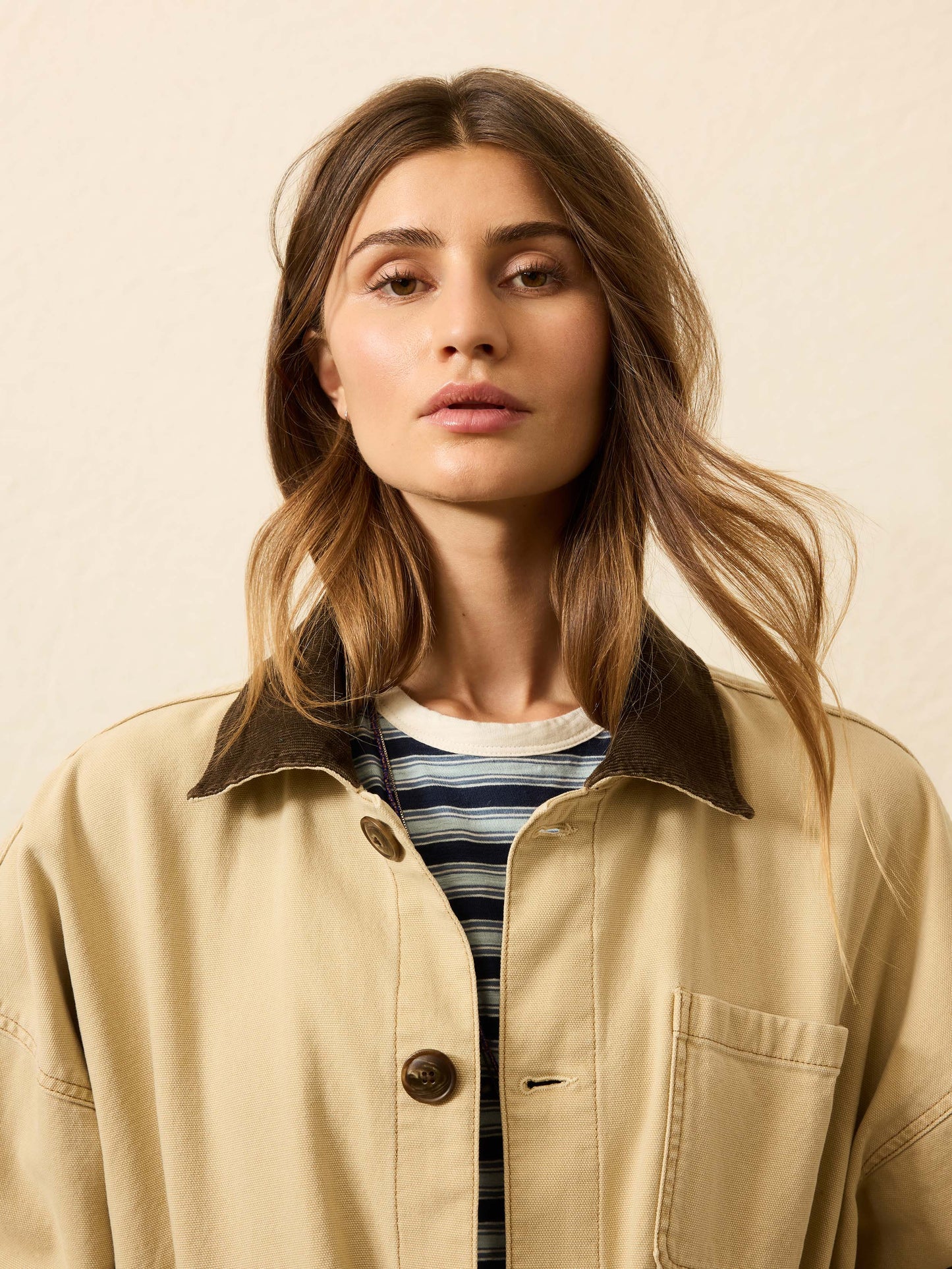 Sunwashed Canvas Barn Jacket - Sandy Khaki