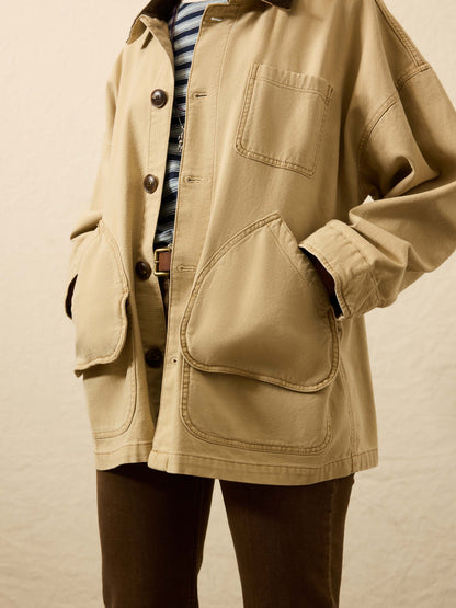 Sunwashed Canvas Barn Jacket - Sandy Khaki