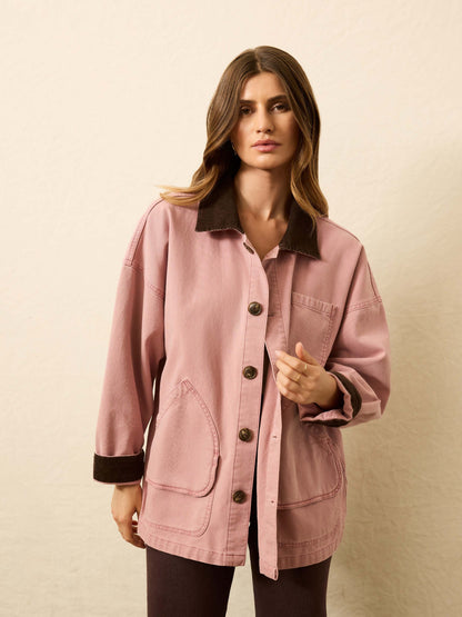 Sunwashed Canvas Barn Jacket - Nostalgia Rose