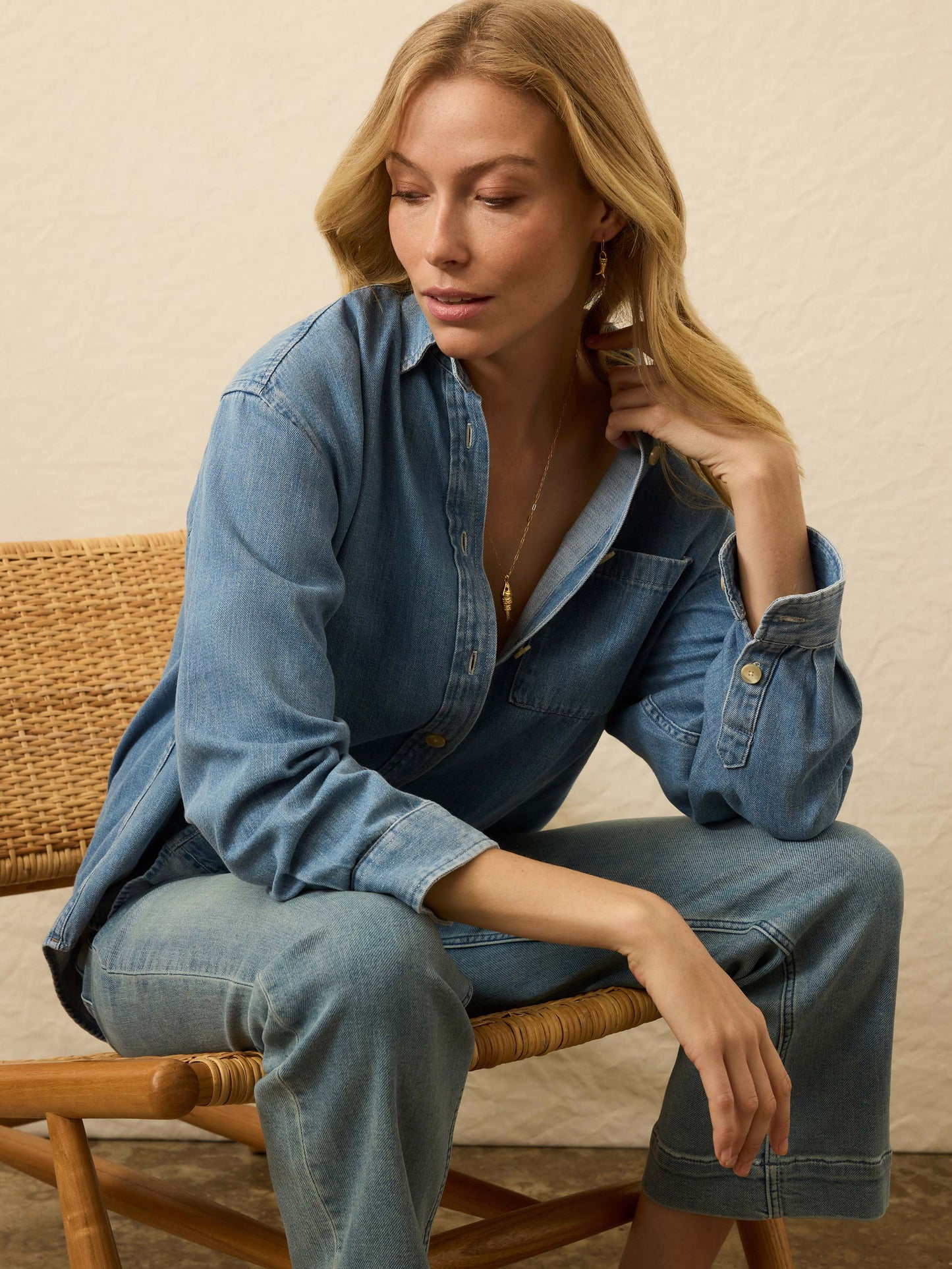 Sunfair Denim Relaxed Shirt - Glacier Bay Wash