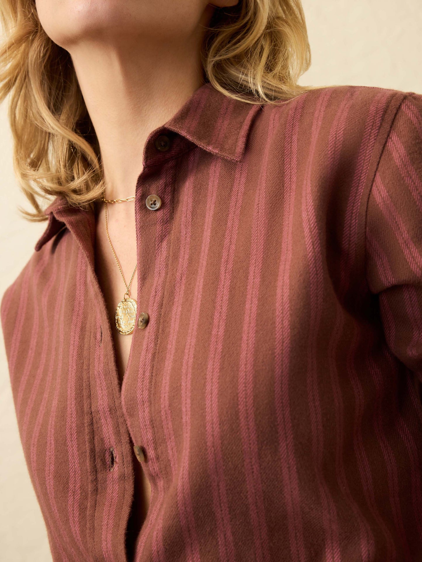 Heirloom Portuguese Flannel Relaxed Shirt - Cliff Walk Stripe