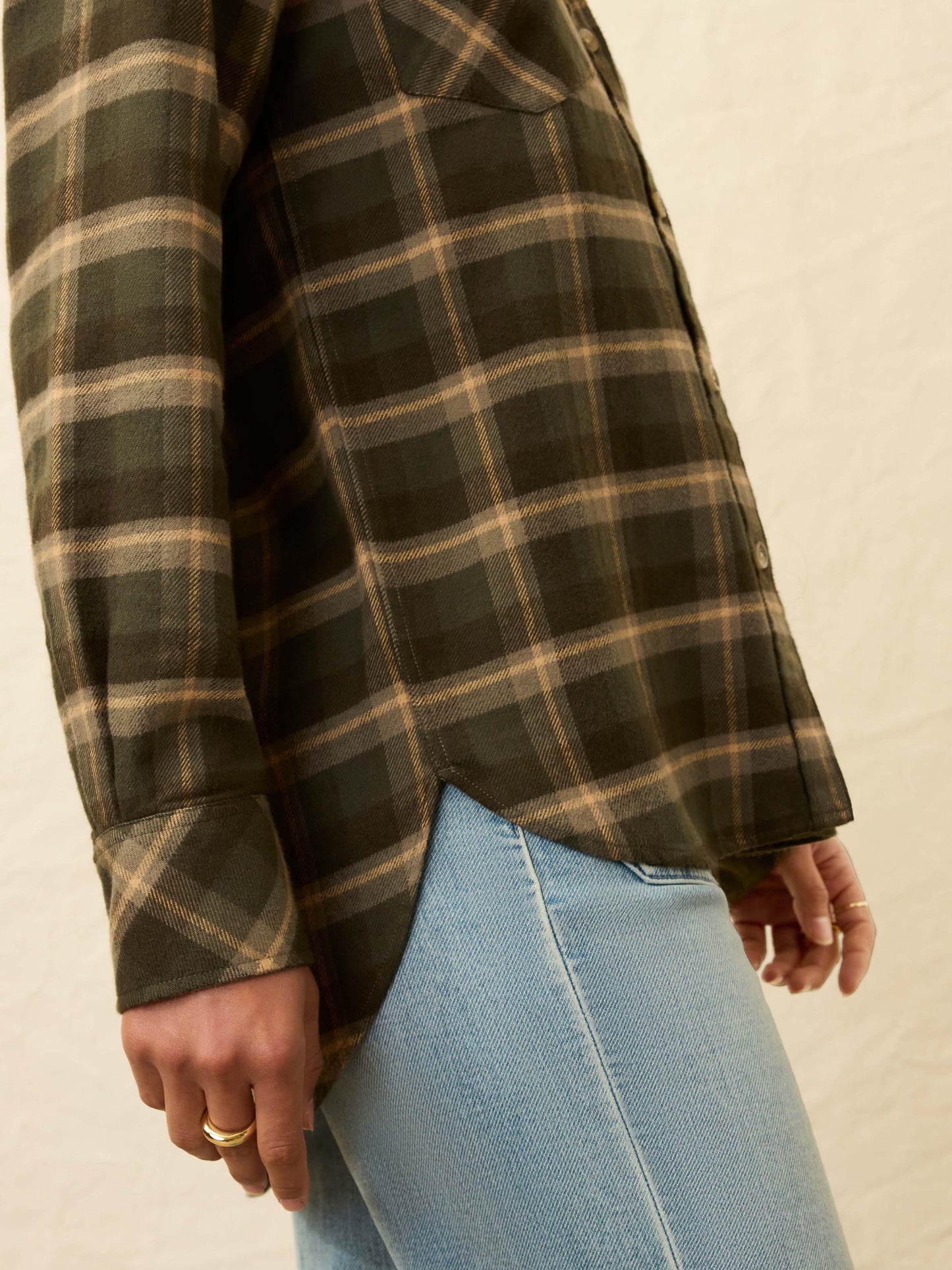 Heirloom Portuguese Flannel Overshirt - Garret Verde Plaid