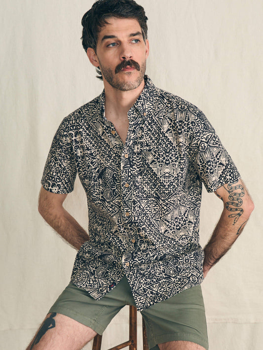 Short-Sleeve Breeze Shirt - Black Kaula