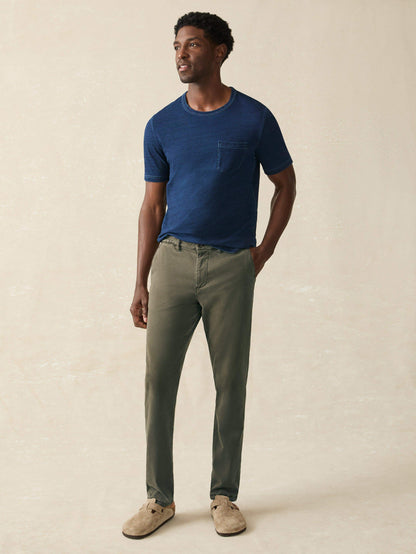 Coastline Stretch Chino - Olive Night