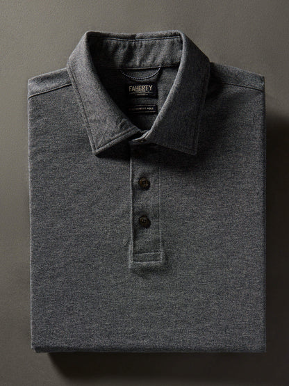 Short-Sleeve Movement™ Pique Polo - Dusty Iron Heather