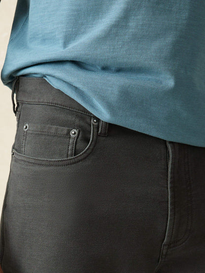 Stretch Terry 5-Pocket Athletic Fit - Onyx Black