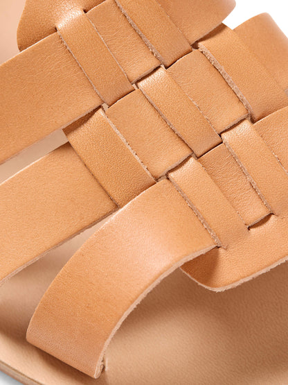 Kyma Kea Square Sandal - Natural