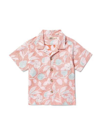 Kids Breeze Camp Shirt - Ginger Floral