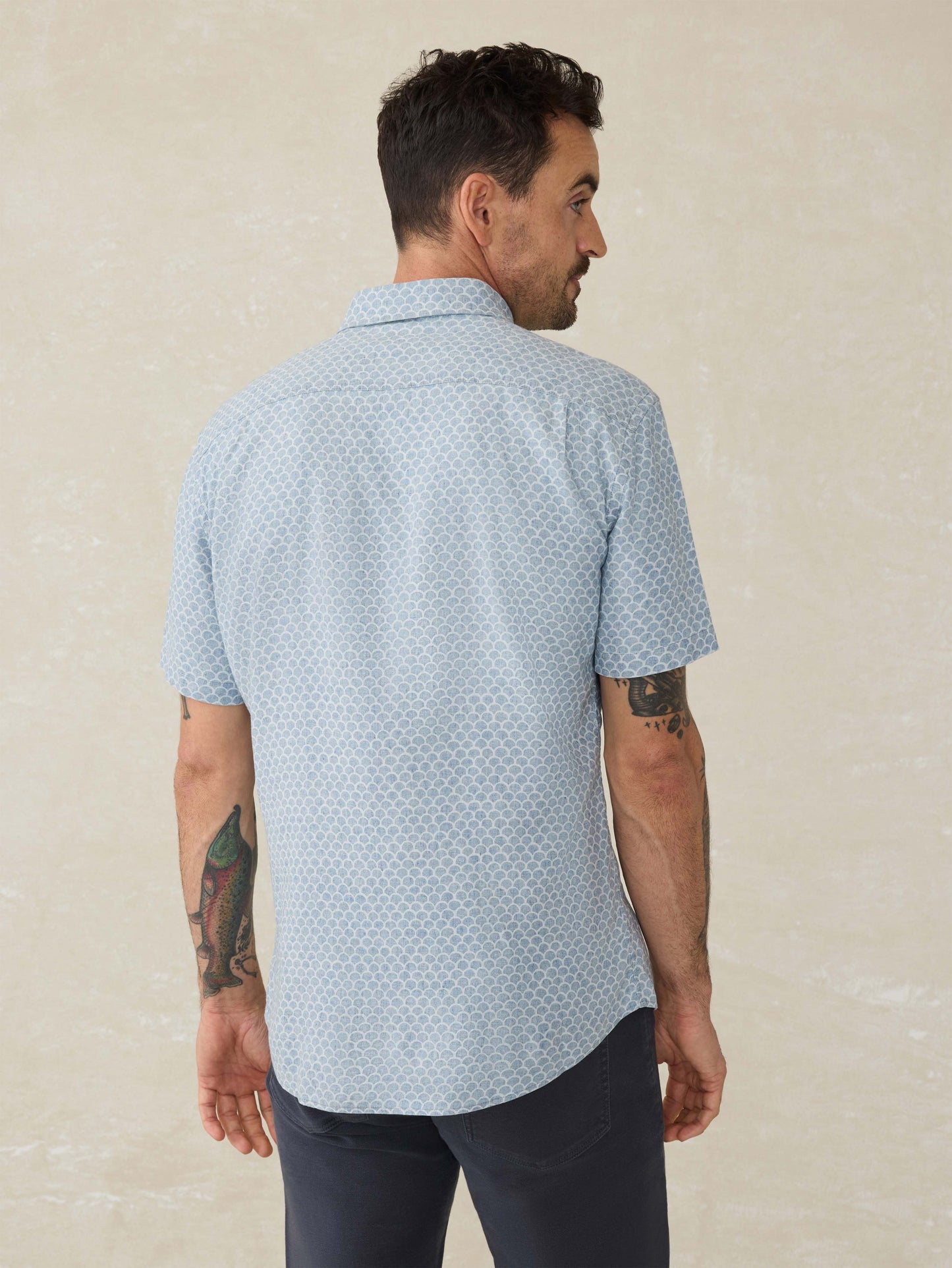 Short-Sleeve Breeze Shirt - Fish Scale Redux