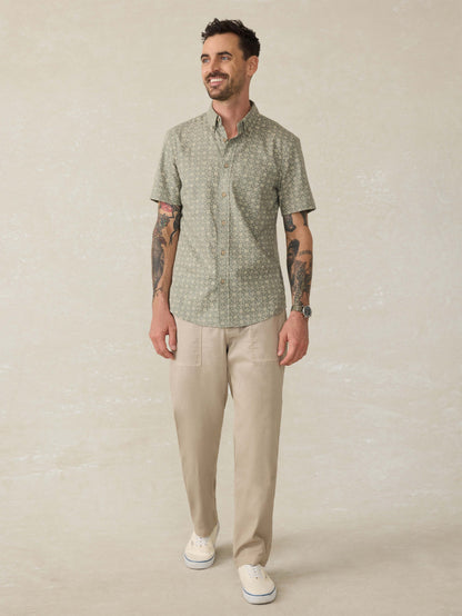 Short-Sleeve Breeze Shirt - Sundried Sage Emblem