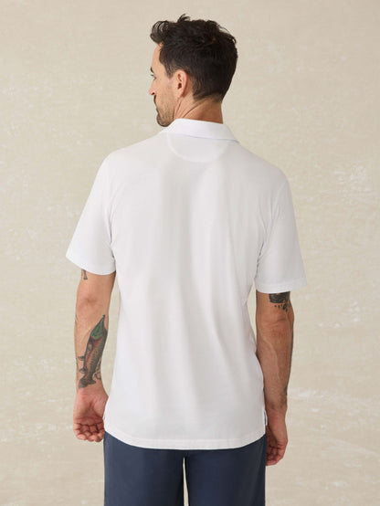 Short-Sleeve Movement™ Pique Polo - Pure White