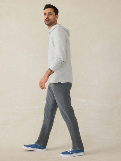Stretch Terry 5-Pocket Athletic Fit Pant - Slate