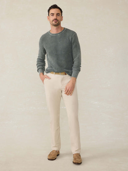 Sunwashed Crewneck Sweater - Mountain Olive