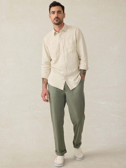 Tried & True Chambray Workshirt - Coastal Cream