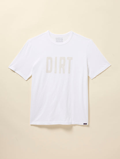 DIRT Sunwashed Regenerative Cotton Tee - White
