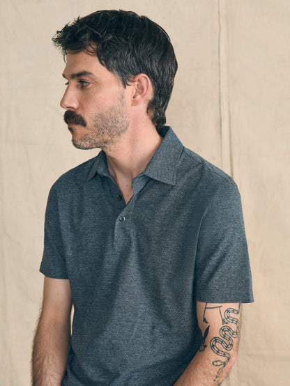 Short-Sleeve Movement™ Pique Polo - Dusty Iron Heather