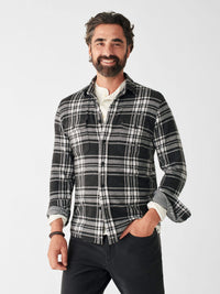 Charcoal Bone Plaid