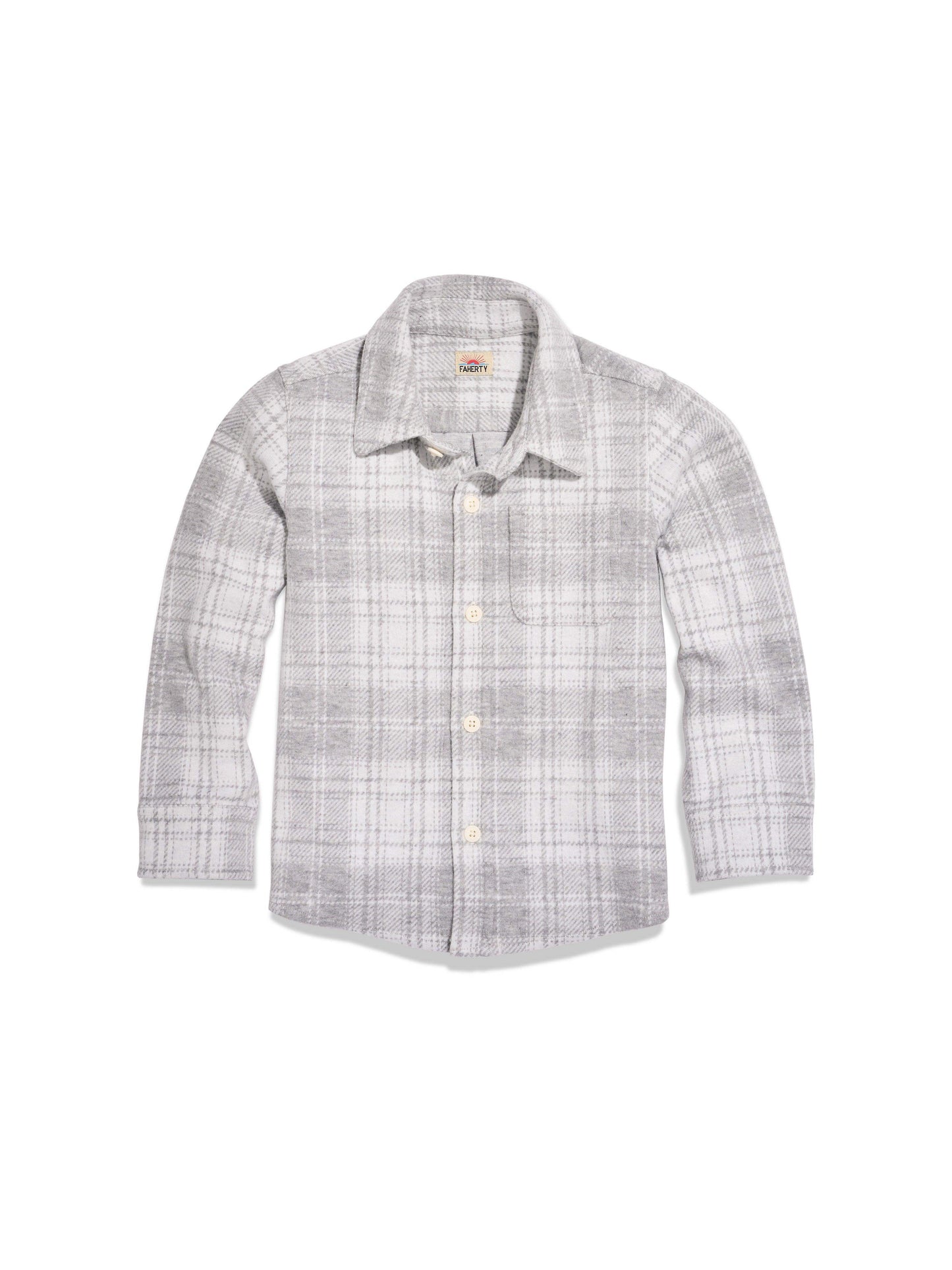 Kids Legend™ Sweater Shirt - Winter Clouds Plaid