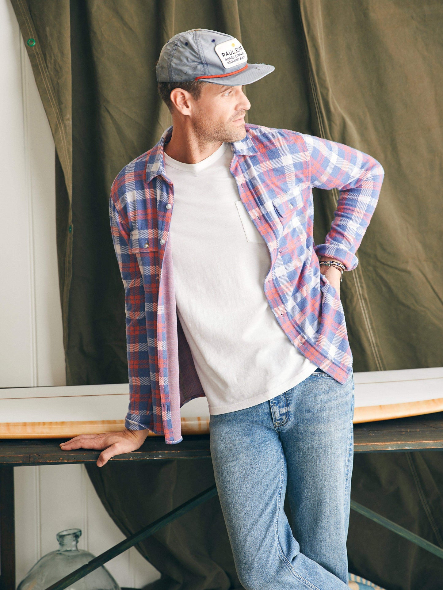 Legend™ Sweater Shirt (Tall) - Viewpoint Rose Plaid