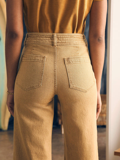 Harbor Crop Jean - Gilded Sand Wash