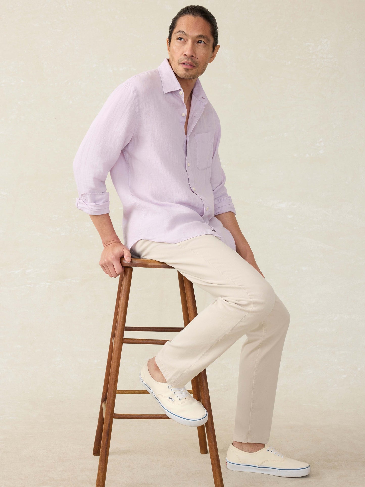 Laguna Linen Shirt - Wisteria